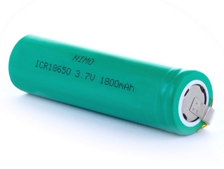 Bateria Litio 18650 3.7V 1800mAh con Terminales - Cetronic