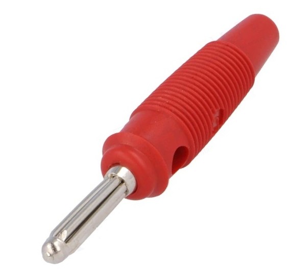 BUELA30K BANANA MACHO HIRSCHMANN ROJA 4mm 30A 60V