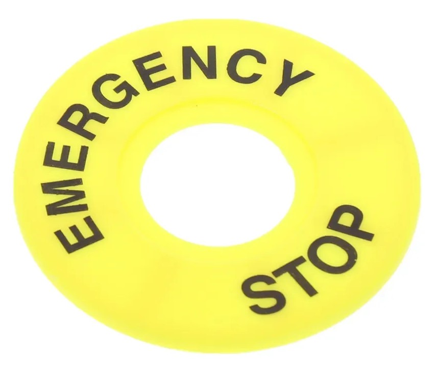 DISCO INDICADOR "STOP" PARA SETA EMERGENCIA 60mm