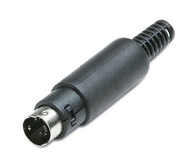 10.633/4 MINI DIN MALE AIR SIDE CONNECTOR 4 CONTACTS