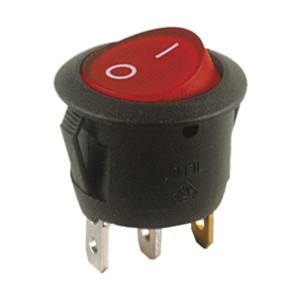 Interruptor Luminoso Estanco Rojo 12V IP65 - Cetronic