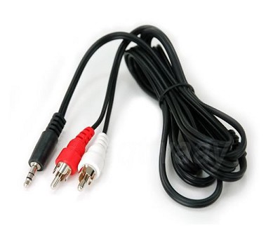 Cable 2 RCA Macho a Jack Hembra 3.5mm 0.2m- Cetronic