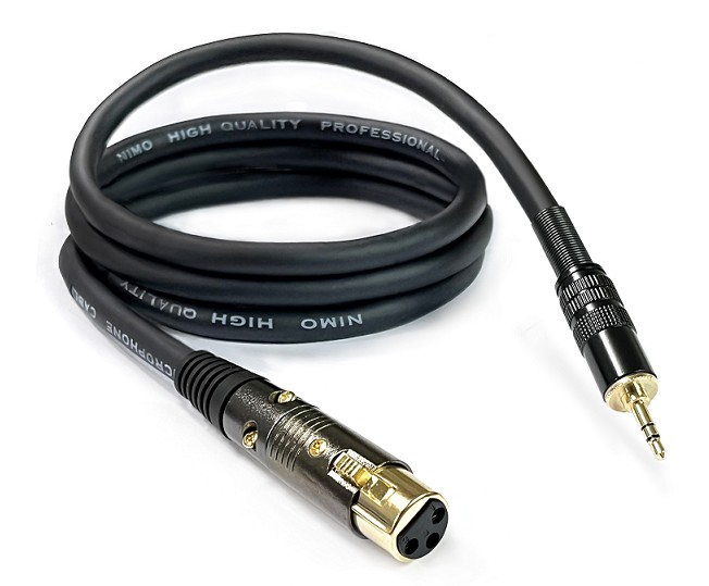 Cable XLR Canon Hembra a Jack Macho 3.5mm 2m - Cetronic