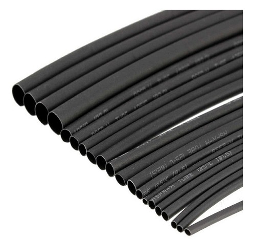  Tubo termorretráctil, relación de cable eléctrico de envoltura  de alambre 2:1, funda retráctil térmica, color negro (9.8 ft/10 pies,  diámetro de 0.394 in) : Industrial y Científico