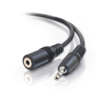 Cable Audio Jack 3.5mm Macho-Hembra Alargador 3 metros