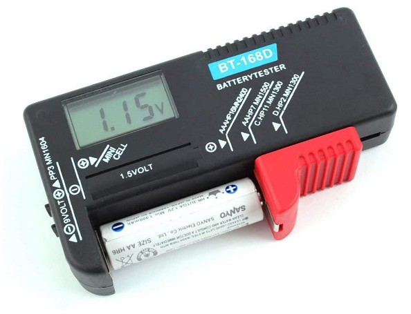 OSALADI Comprobador de batería Baterías recargables c Probadores de nivel  de vida de la batería Baterías C Baterías recargables Baterías de coche