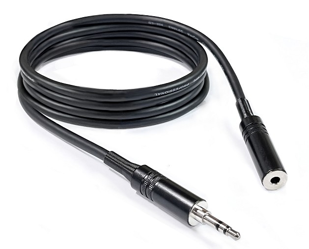 Cable Stereo Minijack Audio de 3.5 mm macho hembra de 3m