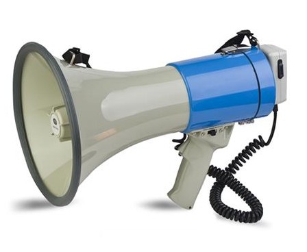 Megáfono portátil Megáfono Altavoz megáfono de 25 vatios de potencia Modos  de voz y sirena/alarma (verde azulado) Hy YONGSHENG 1327534171112